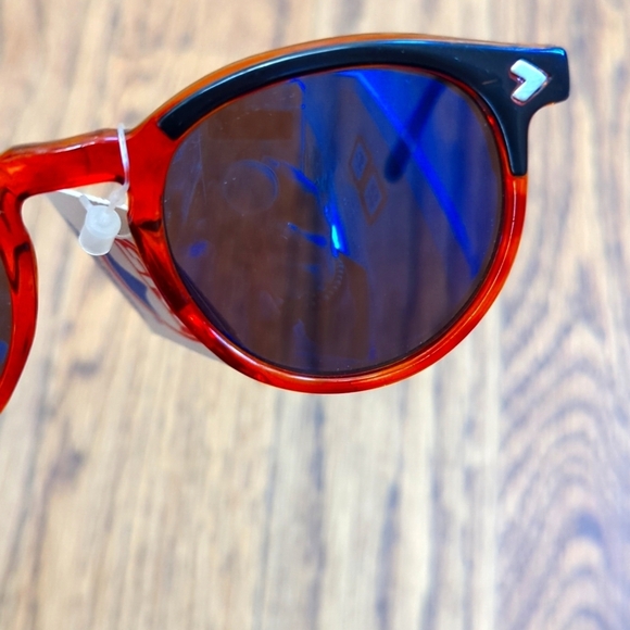 Vintage NWT i ski Tortoise Shell Sunglasses with Blue Lenses - Picture 4 of 5